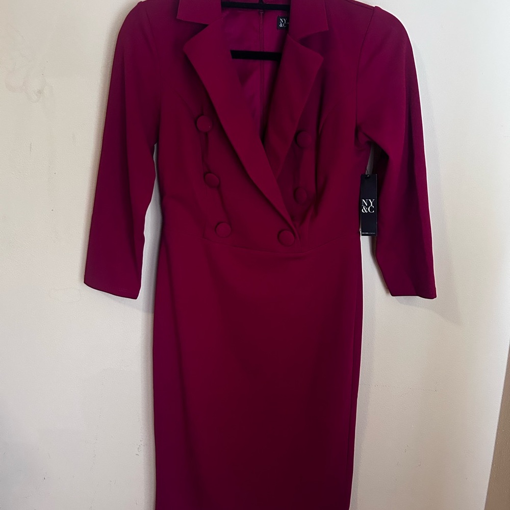 NY & Company Double-Breasted Dress